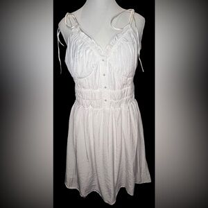 PRINCESS POLLY NWT SOLD OUT white Briley mini dress Size 10 bridal bachelorette